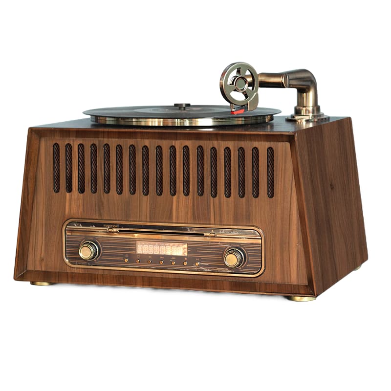 Tourne-Disques Rétro, Tourne-Disque Phonographe Vintage 3 Vitesses Tourne-Disques Rétro, Tourne-Disque Phonographe Vintage 3 Vitesses