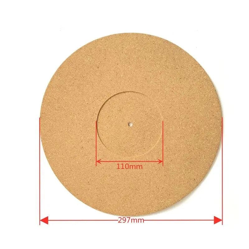 Tapis De Platine Vinyle En Liège Antistatique 12 Pouces - Couvre Plateau Antidérapant