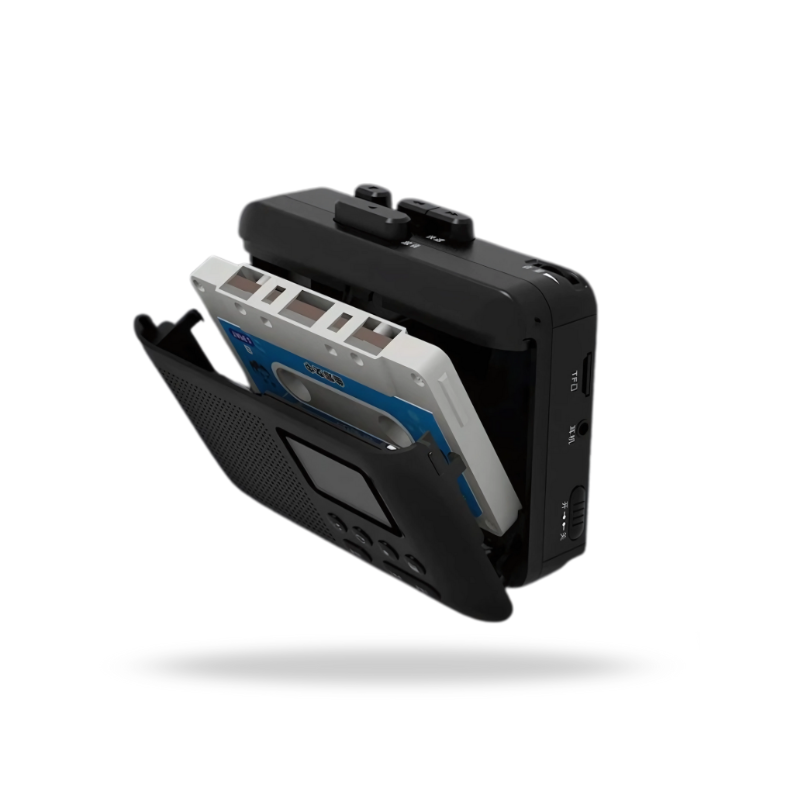 Philips AQ6455/00 Lecteur/enregistreur Cassettes Noir, Bleu