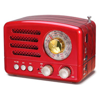 Radio Vintage Bluetooth Rouge