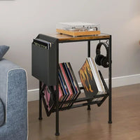 Table de Chevet Porte Vinyle Black record