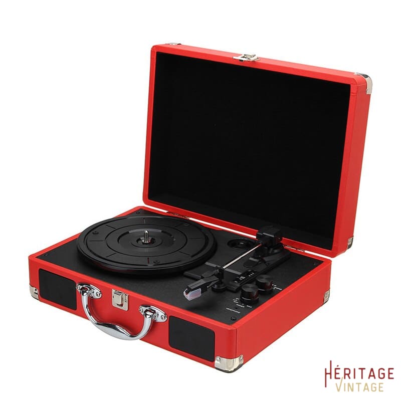 Tourne Disque Rouge  Tourne-disque Vinyle – Heritage Vintage™