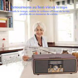 Radio Vintage Stéréo Bluetooth