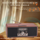 Radio Vintage Stéréo Bluetooth