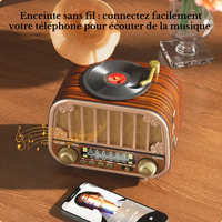 Radio Vintage Am et Fm Imitation Bois
