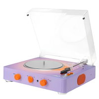 Tourne Disque Vintage 3 Vitesses Bluetooth