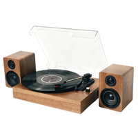 Tourne Disque Vintage Marron