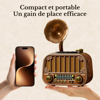 Radio Vintage Am et Fm Imitation Bois