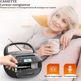 Lecteur Cd Cassette Portable