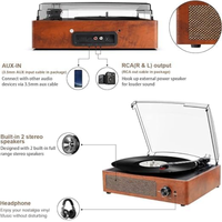 Tourne Disque Vintage Avec Enceinte