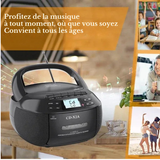 Lecteur Cd Cassette Portable