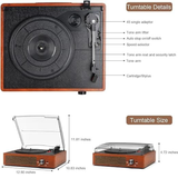 Tourne Disque Vintage Avec Enceinte
