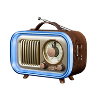 Radio Vintage Portable Lumière RGB
