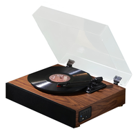 Vinyl afspiller i træ