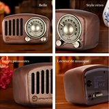 Mini Radio Vintage Rétro Avec Bluetooth