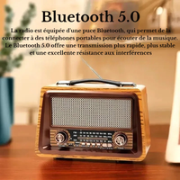 Radio Mp3 Vintage Effet Bois