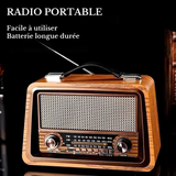 Radio Mp3 Vintage Effet Bois