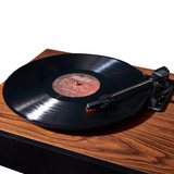 Vinylspelare i trä