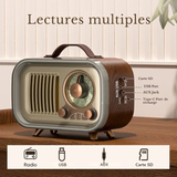 Radio Vintage Portable Lumière RGB