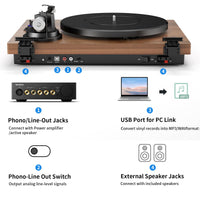 Tourne Disque Vinyle Enceintes