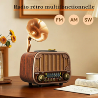 Radio Vintage Am et Fm Imitation Bois