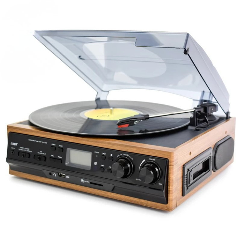 Platine Vinyle Avec Lecteur Cassette