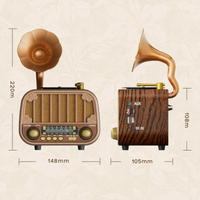 Radio Vintage Am et Fm Imitation Bois