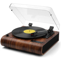 Radio Tourne Disque Vintage en Bois