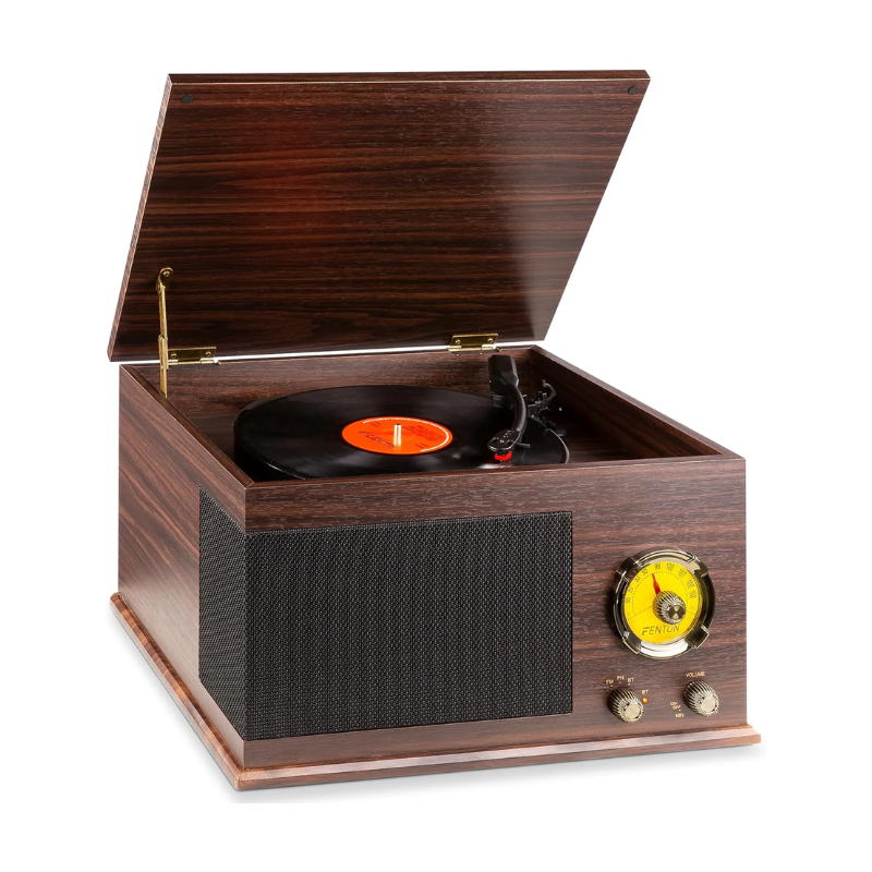 Platine Vintage Vinyle avec Radio et MP3