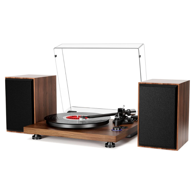 Platine Vinyle Gemini Avec Enceintes - Modèle DM-40-W, Bon état, Occasion Fonctionnelle