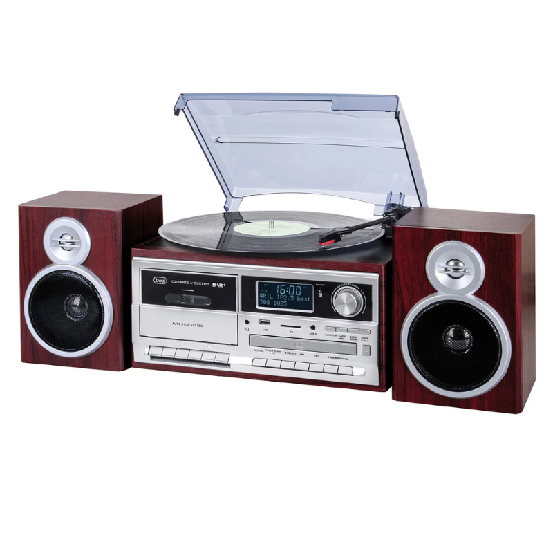 Platine Vinyle Vintage Avec Enceinte