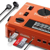 Radio Orange Vintage Portable