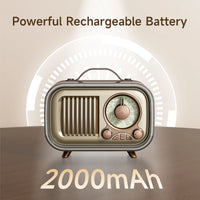 Radio Vintage Portable Lumière RGB