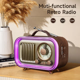 Radio Vintage Portable Lumière RGB