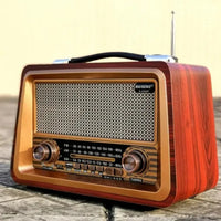 Radio Mp3 Vintage Effet Bois
