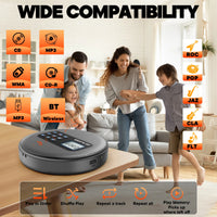 Lecteur Cd Portable Avec Batterie Rechargeable