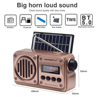 Radio De Poche Vintage Solaire Camping