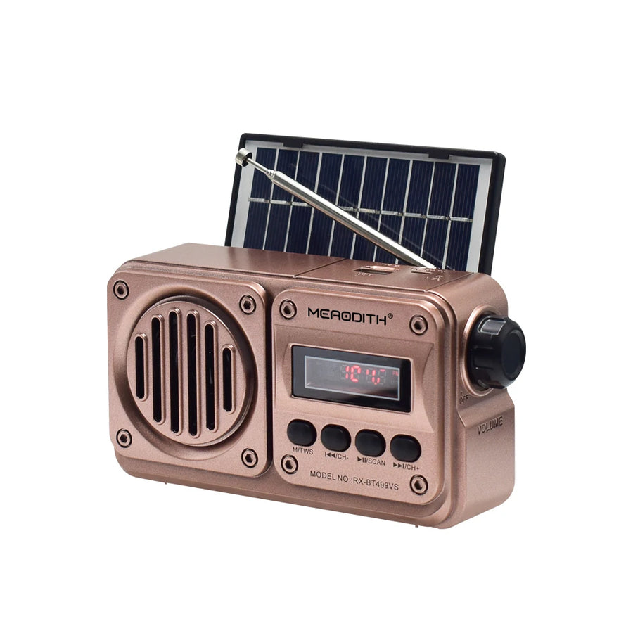 Radio De Poche Vintage Solaire Camping