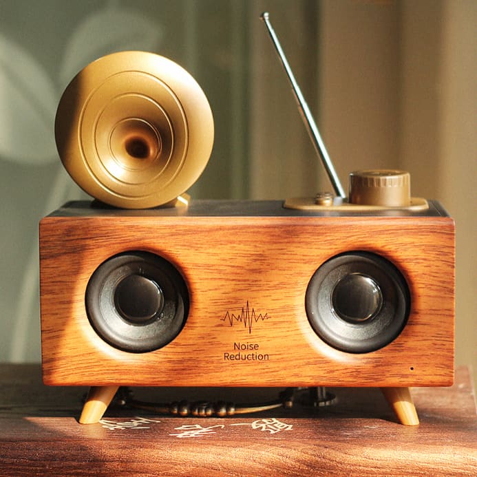 Enceinte Bluetooth Vintage Bois