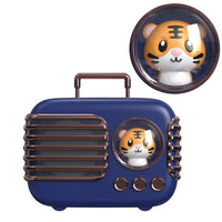 Enceinte Vintage Animaux Bleu