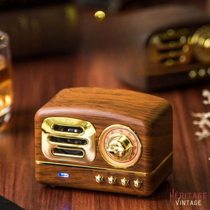 Enceinte Bluetooth® radio vintage | Shopping