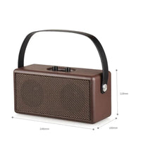 Enceinte vintage cuir marron