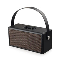 Enceinte vintage cuir noir