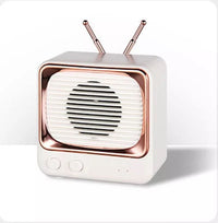 Enceinte Vintage TV Blanc