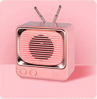 Enceinte Vintage TV Rose