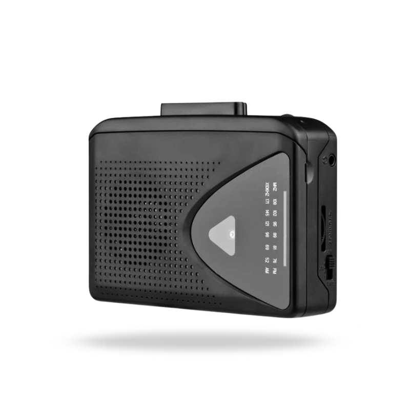 Lecteur Enregistreur Cassette Audio Noir