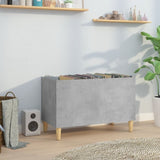 vidaXL Armoire à disques gris béton 74,5x38x48 cm bois