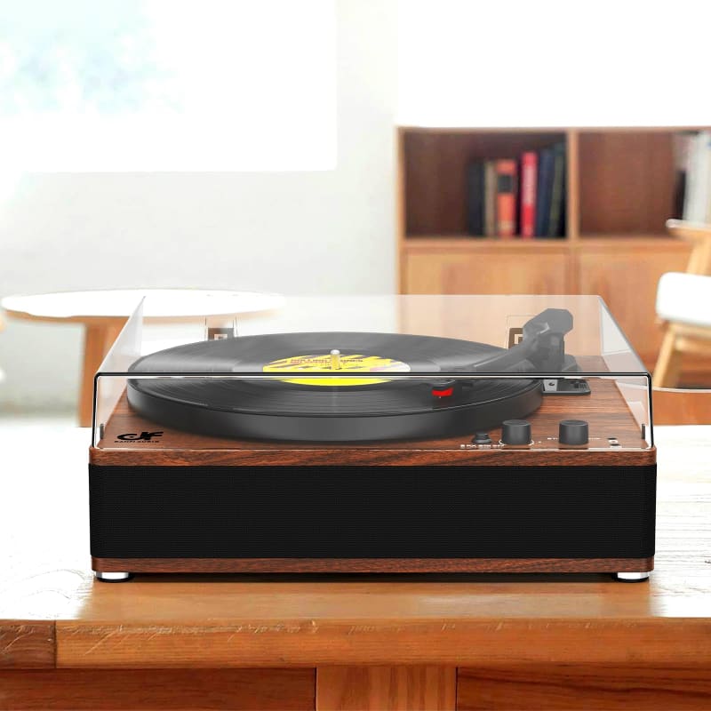 Cikonielf tourne-disque vintage Platine Tourne-disque, Prise en Charge du Convertisseur USB vers