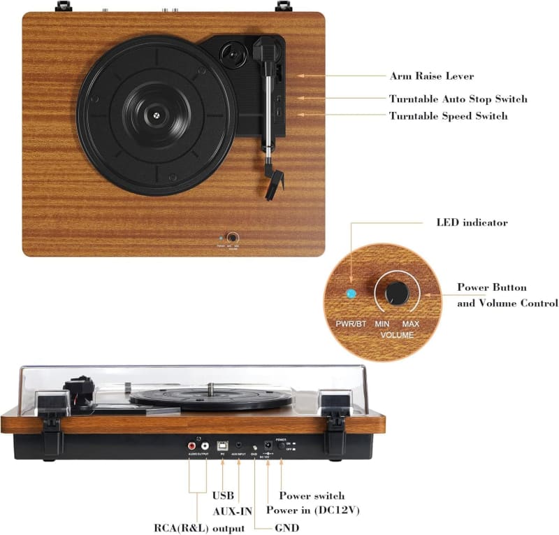Platine vinyle ERA 444 - Photo, audio & vidéo