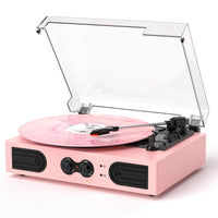 Platine Vinyle Bluetooth Vintage Rose